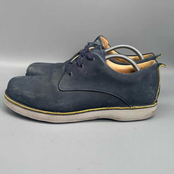 Samuel Hubbard Free Men 11 Navy Blue Nubuck Leather Oxford Shoes Lace-Up Classic main image 12